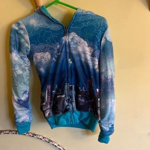 Zoo York reversible zip up hoodie